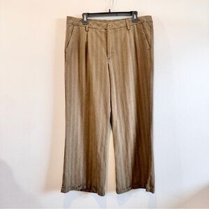KUT From The Kloth Office Chic Wide Leg Stripe Pants Size 14 Workwear Minimalist